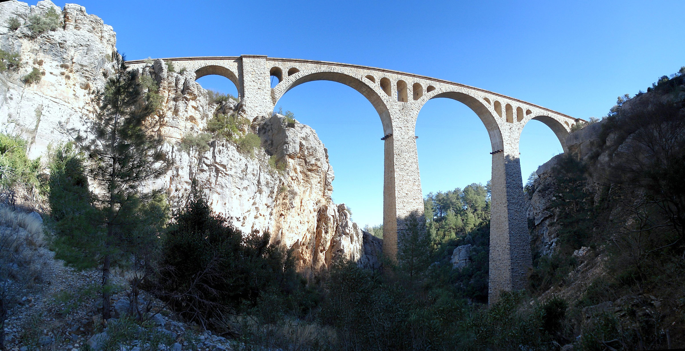 Varda Viaduct ('German Viaduct' built by Imperial German engineers as part of the Baghdad Railway)
